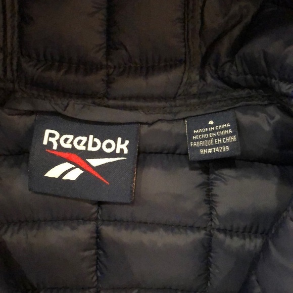NWT Reebok Navy Boys Puffer Hooded Jacket Size 4 - Picture 6 of 7
